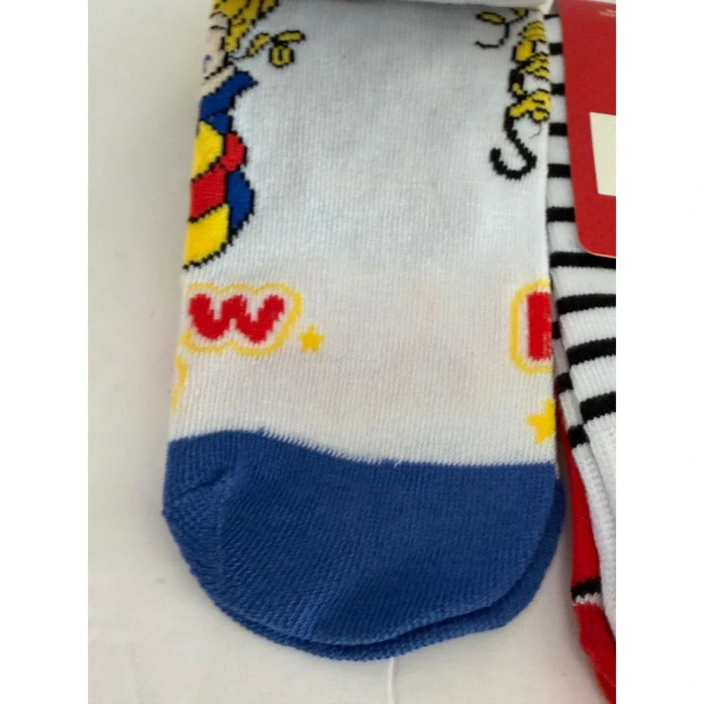 Rainbow Brite Strawberry Shortcake Socks 2 Pair Set Retro 80s Cartoon Crew NEW